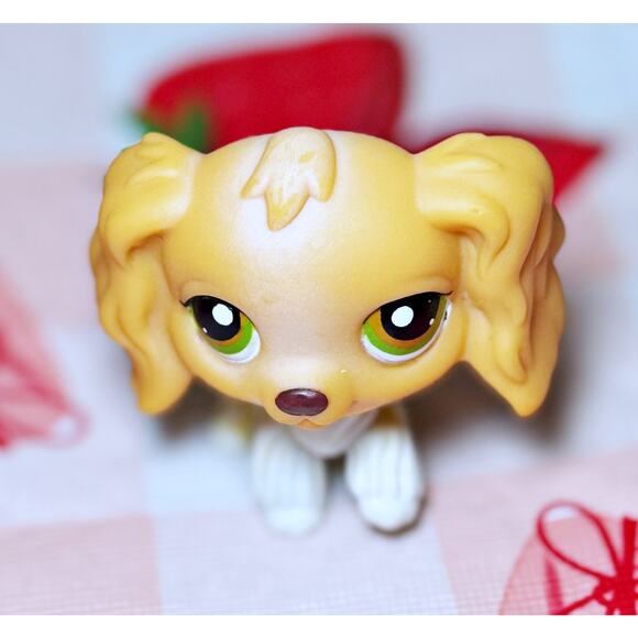 2006 Authentic Littlest Pet Shop LPS #79 Cocker Spaniel Puppy Dog Green Eyes - Picture 5 of 10